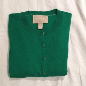 Emerald green cardigan sweater banana republic